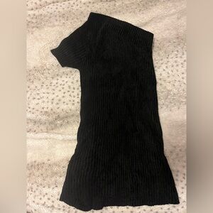 Helmut Lang Black Ribbed Knitwear